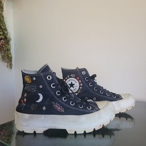 Black high top Converse